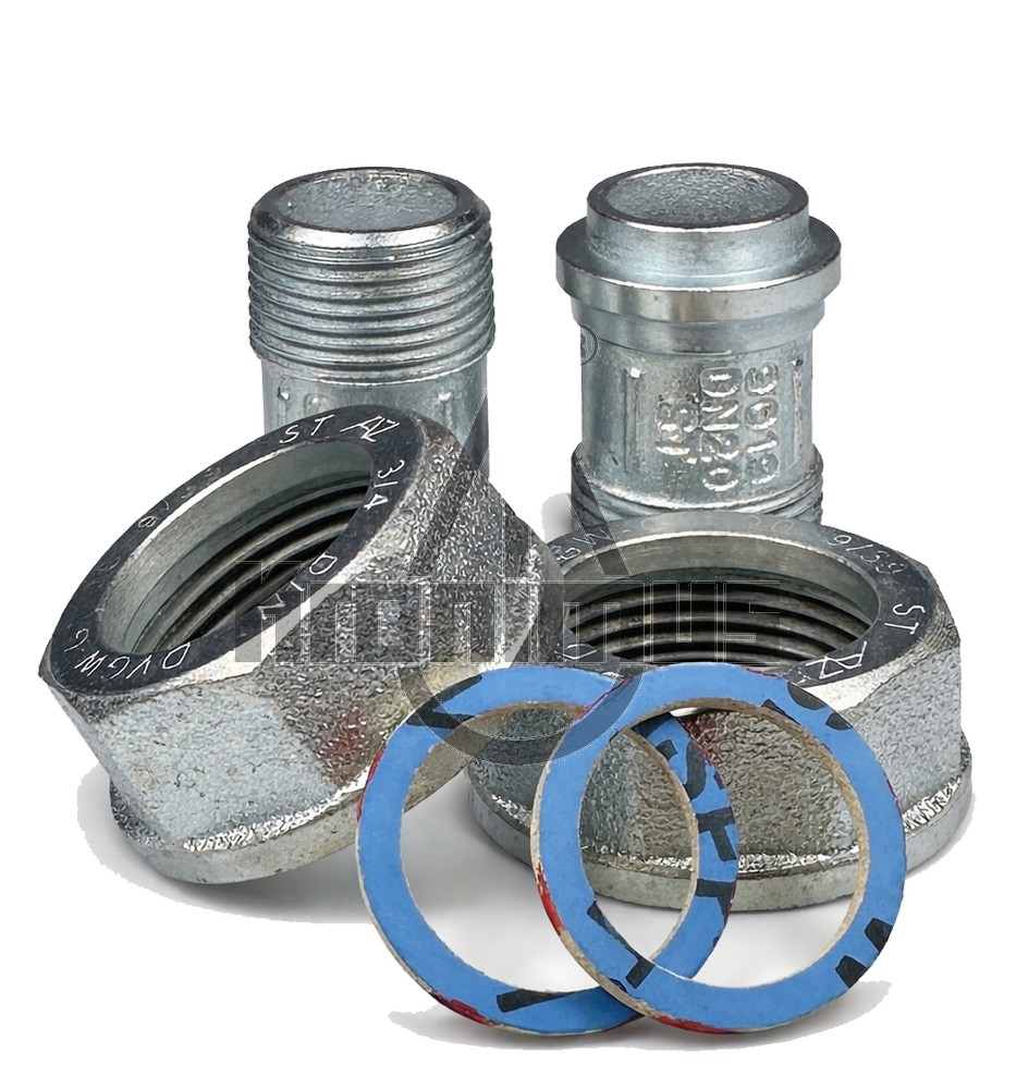 Verschraubungssatz für Zweirohrgaszähler G4/G6 DN 25 x 3/4"AG