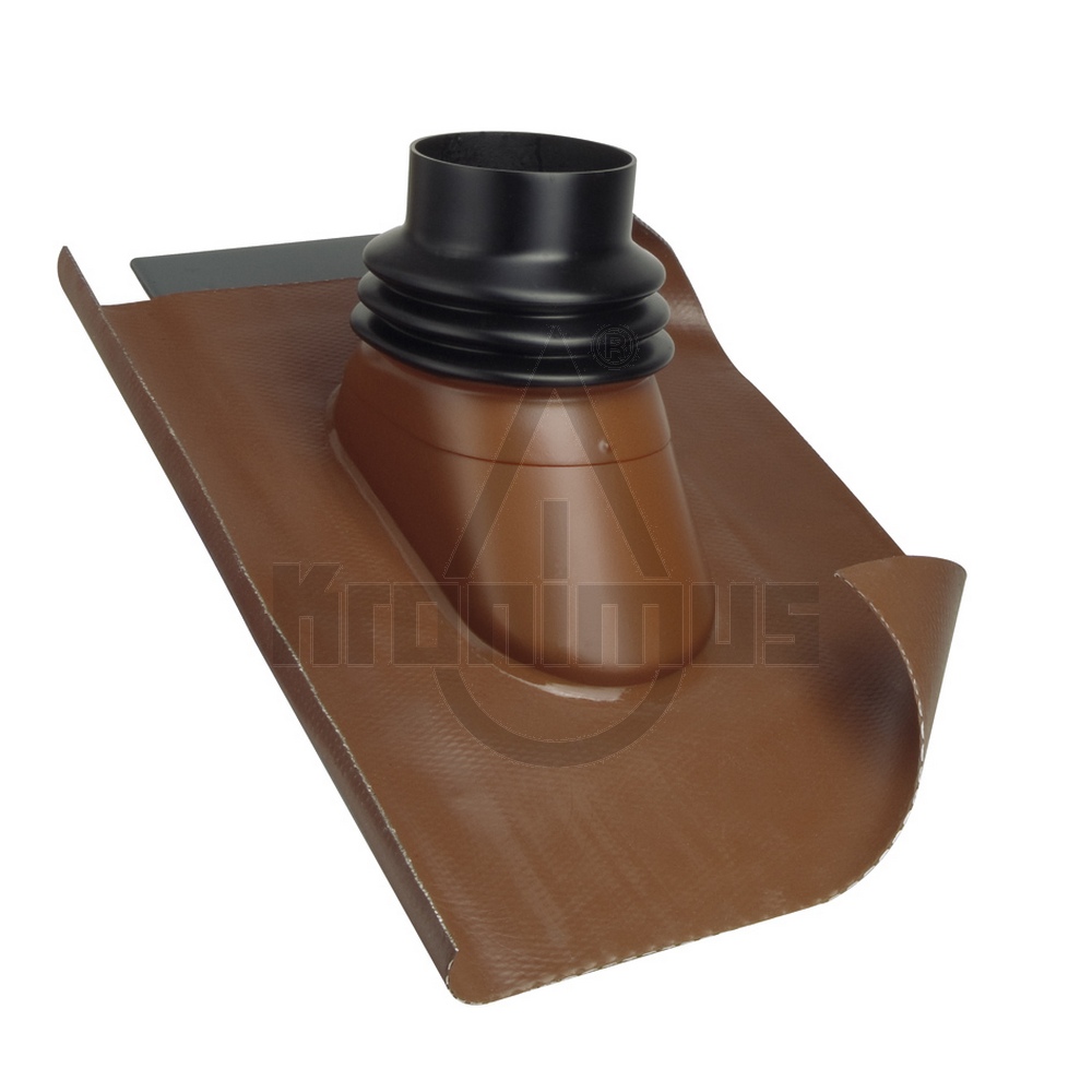Thermenabgas Universaldurchgang schwarz DN 125