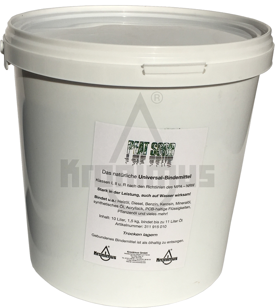 Peat Sorb Ölbindemittel ca. 1,5 kg im 10 L Eimer