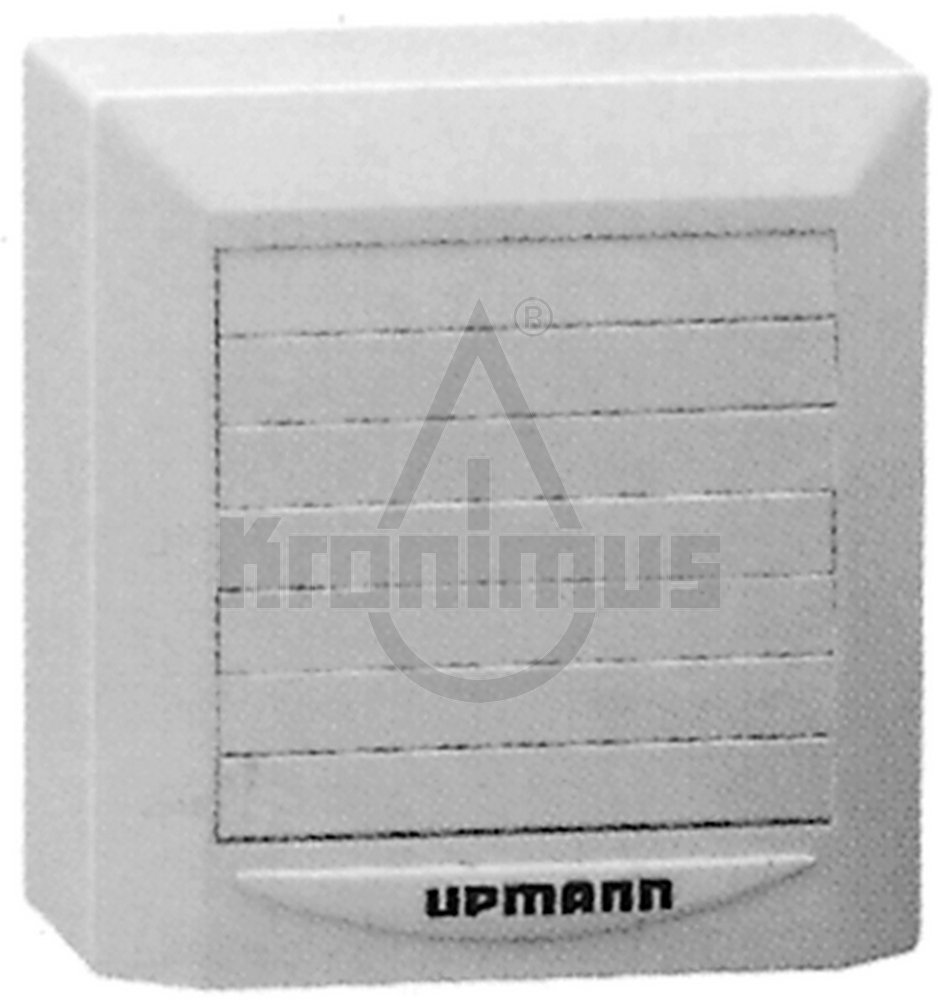 Upmann Ventilator weiß 100mm mit Zeitrelais und autom. Verschluß 