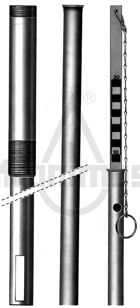 Tauchrohr-Spritzschutz für Erdtanks, DN 2", 1500 mm lang