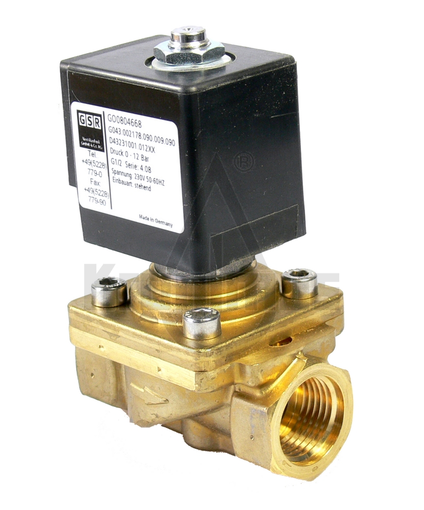 3958d0cbe89f974 GSR Magnetventil 1 1/4" 0-10 bar 230V D4326/1002/.322-NO