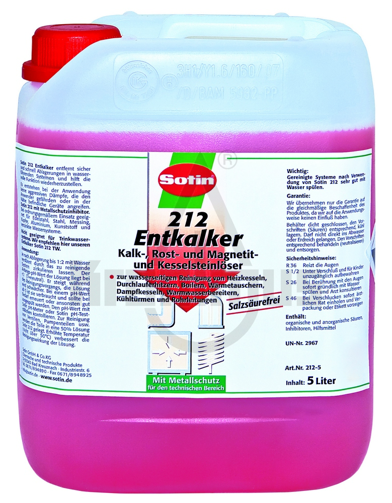 Sotin-212 Entkalker 25 Liter Kanister