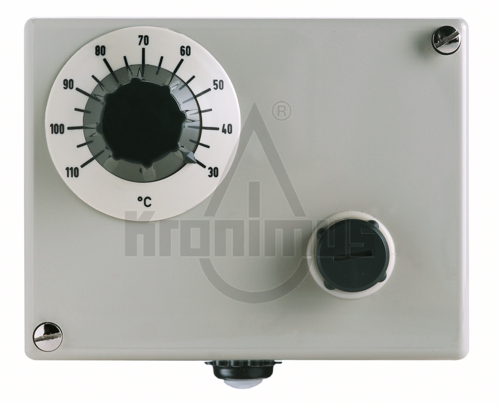 Jumo-Aufbau-Doppelthermostat ATHs-170 30-110°C, Außenskala