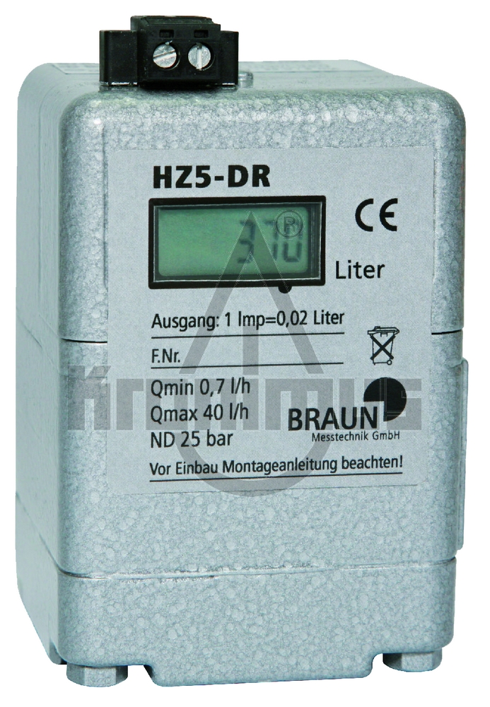 116324150-HZ5DR_01_L Braun Ölmengenzähler HZ-5 DR, 1/8" 1-50 l/h