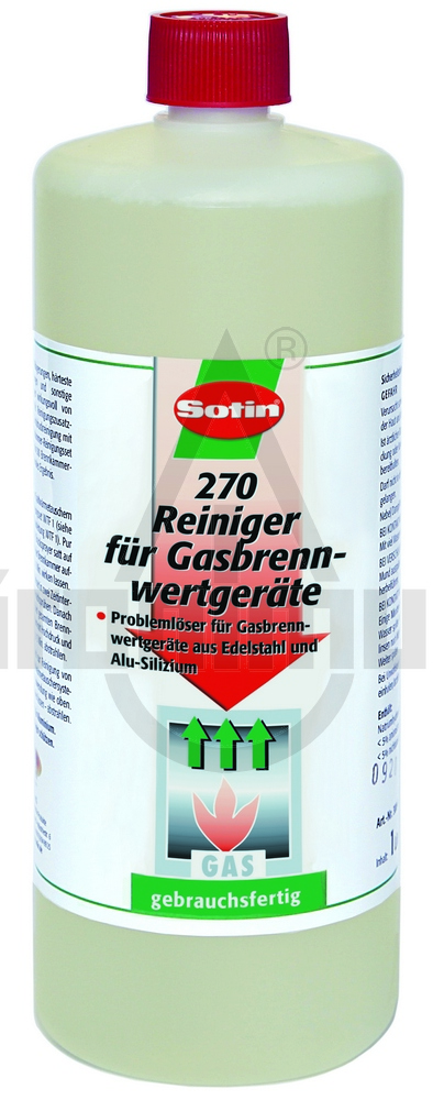 411800193 Sotin 270 für Edelstahl Gasbrennkammerreiniger 1 Liter