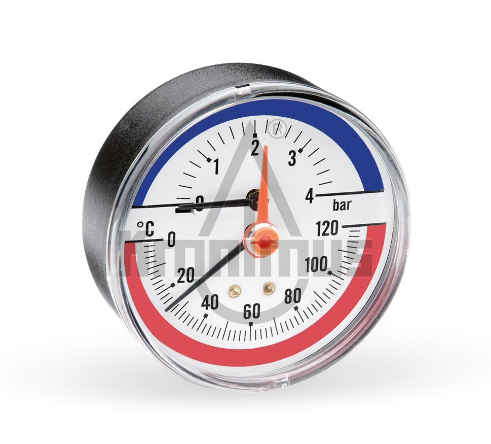 5122424505a2e5d7d41fbf Thermo-Manometer axial 80 mm 0-2,5/4 bar, 0-120°C 1/2"