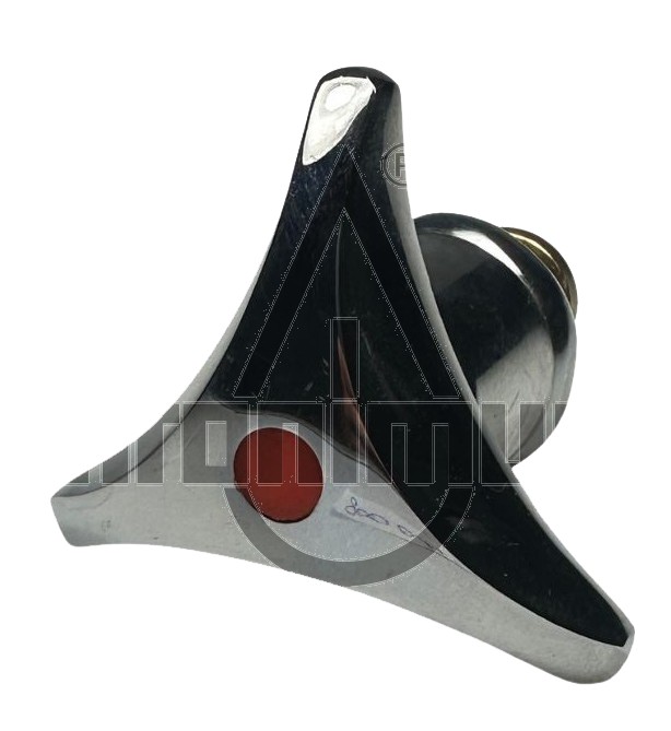Sanitär-Oberteil 3/8" mit Sterngriff rot