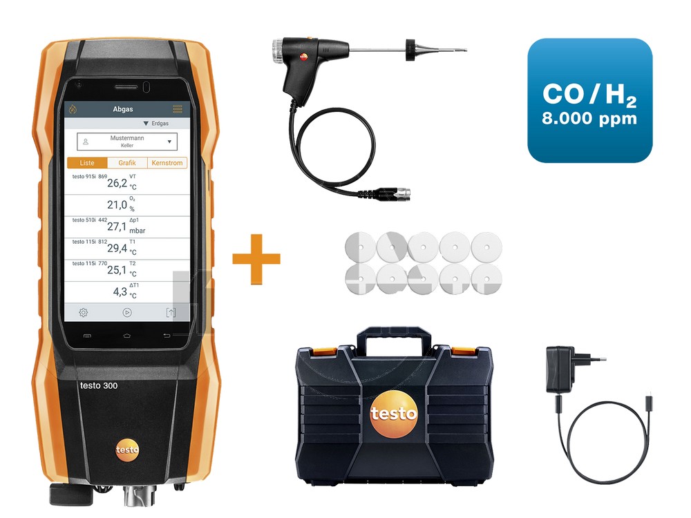 310727041-testo-300-Next-Level-Set-DE-COH2-8000ppm Testo 300 Allrounder - Set BASIC 0564 3002 92