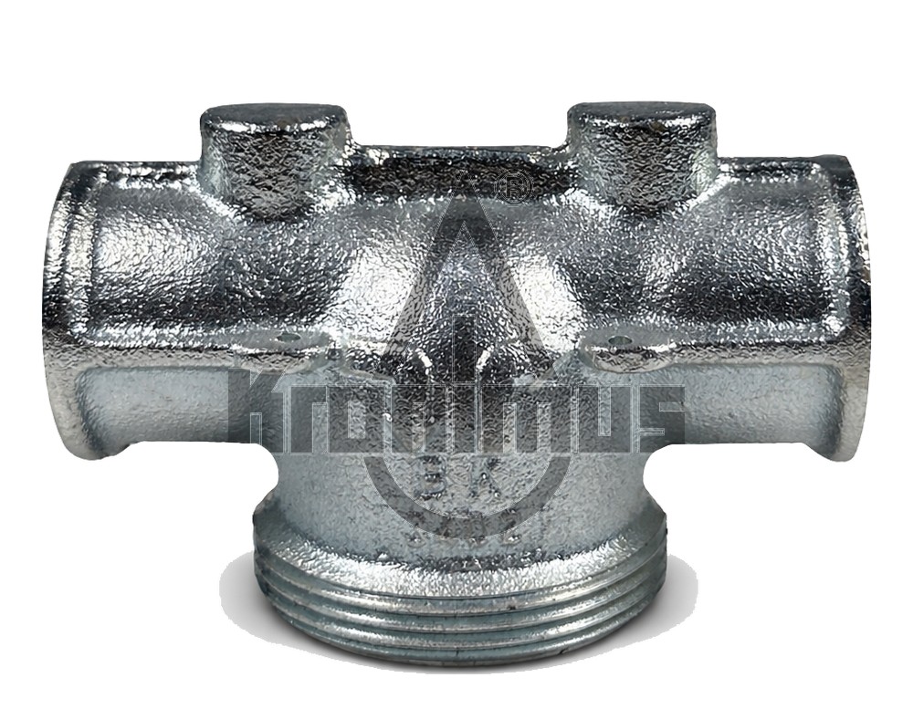 Anschlußstück für Gasdruckregler 1" Durchgangsform IG x IG