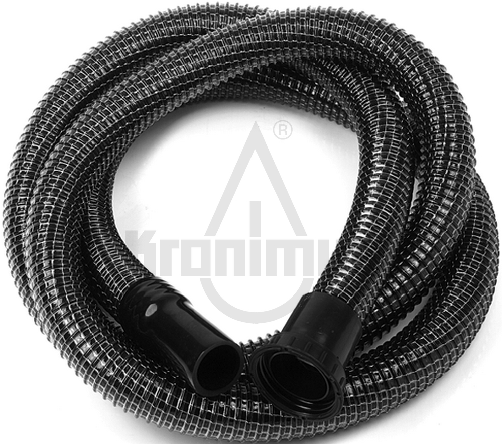 Schlauch 38 mm Stahleinlage mit Anschlüssen, 3,00 m, 