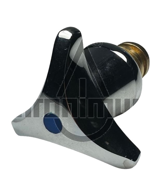 Sanitär-Oberteil 1/2" mit Sterngriff blau
