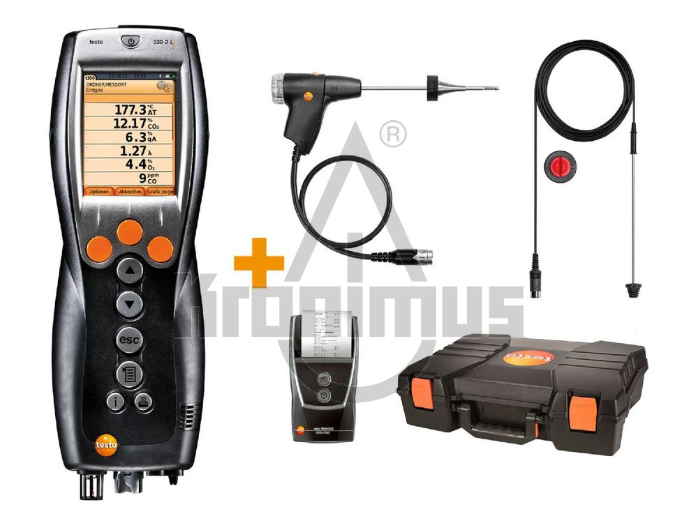 310726621 Testo 330-2 LL Abgasmessgerät - Heizungsbau-Set 0563 3372 78