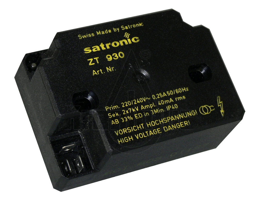 160113720 Satronic Zündtrafo ZT 930 Sekundäranschluss 4mm