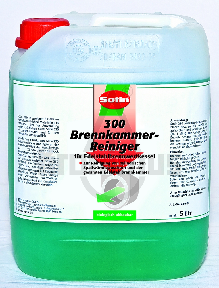 Sotin 300 5L Edelstahl Brennkammerreiniger