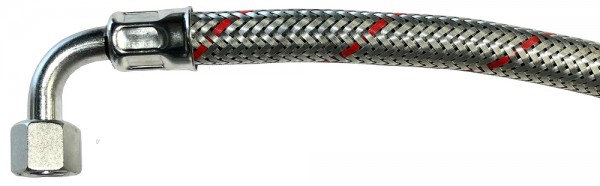Oelschlauch SR8LL 90° x 3/8"ÜM x 1200mm zu MHG RE...H Raketenbrenner