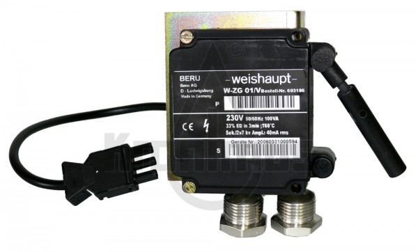 Weishaupt Zündtrafo W-ZG 01 Umbausatz passend für WG1/WG2