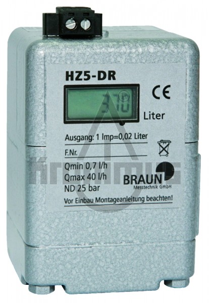 Braun Ölmengenzähler HZ-5 DR, 1/8&quot; 1-50 l/h