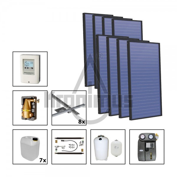 Flachkollektor PremiumPlus 2.86 Plus Solarpaket 8