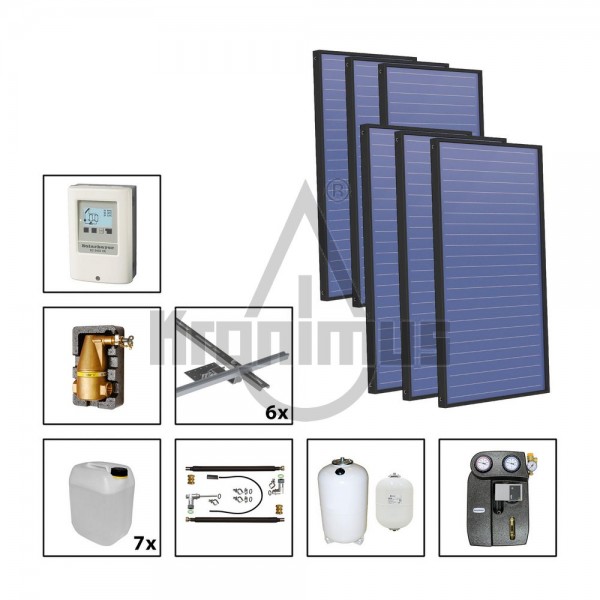 Flachkollektor PremiumPlus 2.86 Plus Solarpaket 6