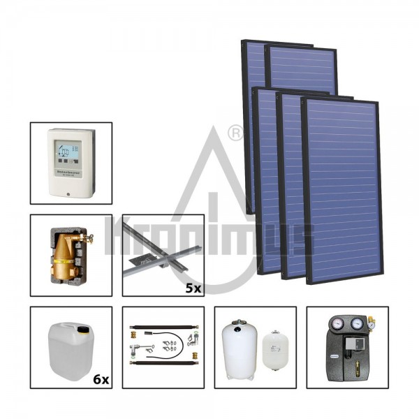 Flachkollektor PremiumPlus 2.86 Plus Solarpaket 5