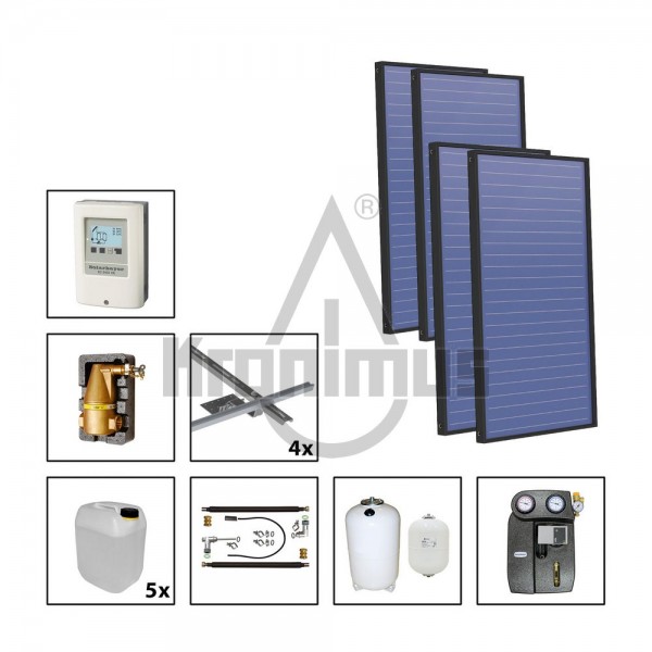 Flachkollektor PremiumPlus 2.86 Plus Solarpaket 4