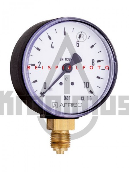 Manometer R 1/4&quot; radial 0-10 bar, 50 mm