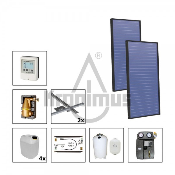 Flachkollektor PremiumPlus 2.86 Plus Solarpaket 2