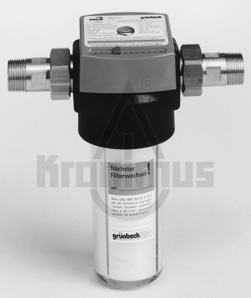 Grünbeck-Klarfilter FS-B 1 1/4&quot; für waagerechten Einbau